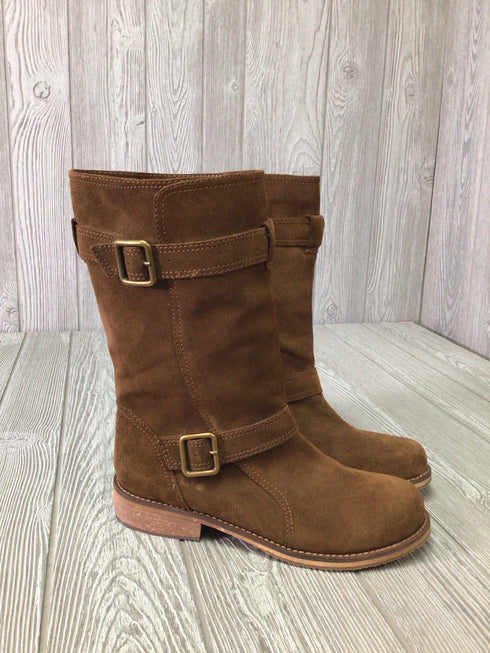 Kenneth Cole Hello Moto Suede Boots Size 9